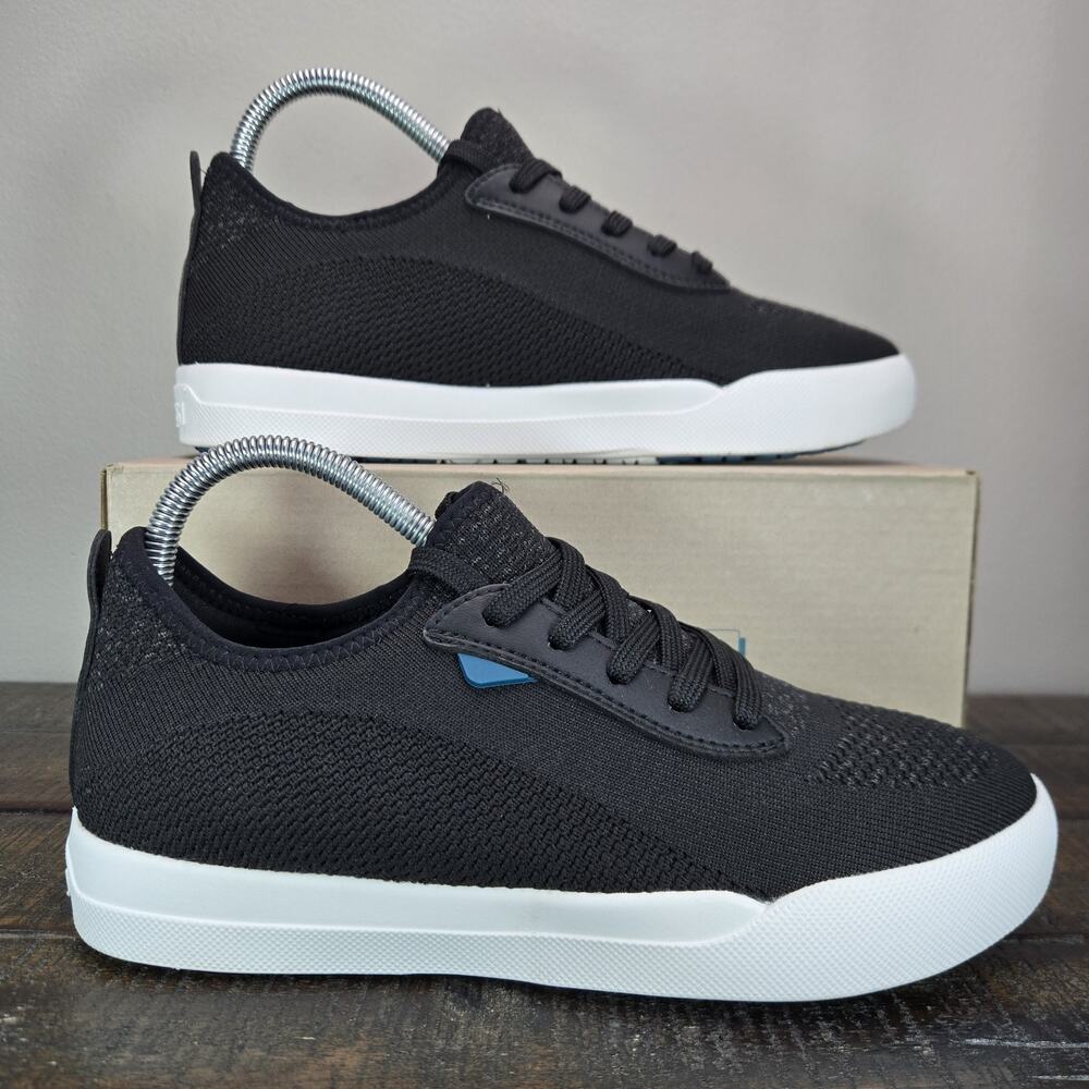 Vessi Weekend 1.5 Sneaker Womens Size 8 Waterproof Shoes Asphalt Black White